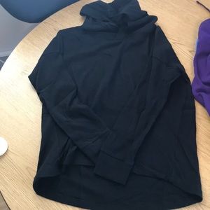 Old Navy hooded thermal high low long sleeve shirt